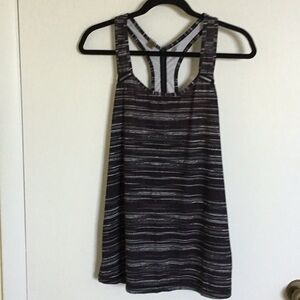Danskin Gray and Black Sleeveless Tank Top